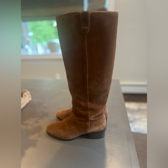 Like New J. Crew Brown Suede Knee high Boots - Size 7 - Picture 2 of 6